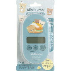 Japan San-X Kitchen Timer - Rilakkuma : Basic Rilakkuma Favorite Things Blue