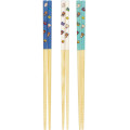 Japan San-X Bamboo Chopsticks 23cm Set - Rilakkuma : Rilakkuma Gaming - 2