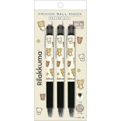 Japan San-X FriXion Ball Knock Erasable Gel Pen Set - Rilakkuma : Relax