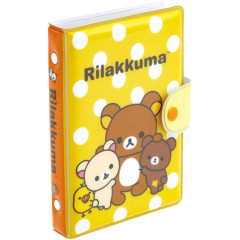 Japan San-X 6 Hole Sticker Binder - Rilakkuma : Hug Yellow