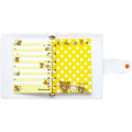 Japan San-X 6 Hole Sticker Binder - Rilakkuma : Hug Yellow - 2