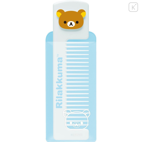 Japan San-X Mascot Comb - Rilakkuma : Blue White - 1