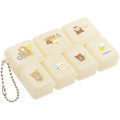 Japan San-X Medicine Small Case - Rilakkuma : Basic Rilakkuma Flower Beige Yellow - 1