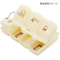 Japan San-X Medicine Small Case - Rilakkuma : Basic Rilakkuma Flower Beige Yellow - 2