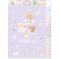 Japan San-X 5 Pockets A4 Index File Holder - Rilakkuma : Baby Purple - 1