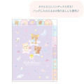Japan San-X 5 Pockets A4 Index File Holder - Rilakkuma : Baby Purple - 3