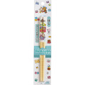 Japan San-X Bamboo Chopsticks 16.5cm - Rilakkuma : Rilakkuma Gaming White - 1