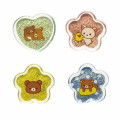 Japan San-X Sparkly Marble Sticker Flakes - Rilakkuma : Hug Yellow - 3