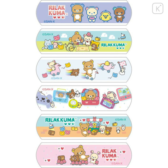Japan San-X Boxed Adhesive Bandage - Rilakkuma : Rilakkuma Gaming - 2