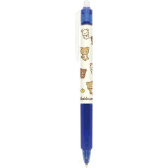 Japan San-X FriXion Ball Knock Erasable Gel Pen - Rilakkuma : Relax Blue