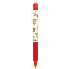 Japan San-X FriXion Ball Knock Erasable Gel Pen - Rilakkuma : Relax Red