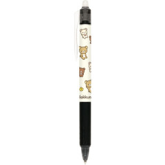 Japan San-X FriXion Ball Knock Erasable Gel Pen - Rilakkuma : Relax Black
