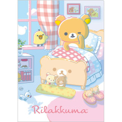 Japan San-X A5 Clear File - Rilakkuma : Good Morning