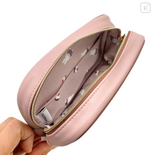Japan Miffy Clear Cosmetic Pouch - Miffy : Dolce Pale Pink - 3