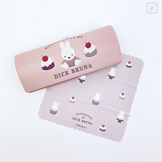 Japan Miffy Glasses Case - Miffy : Dolce Pale Pink - 1