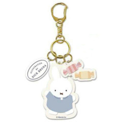 Japan Miffy Acrylic Keychain 3 Charm - Miffy : Dolce Beige