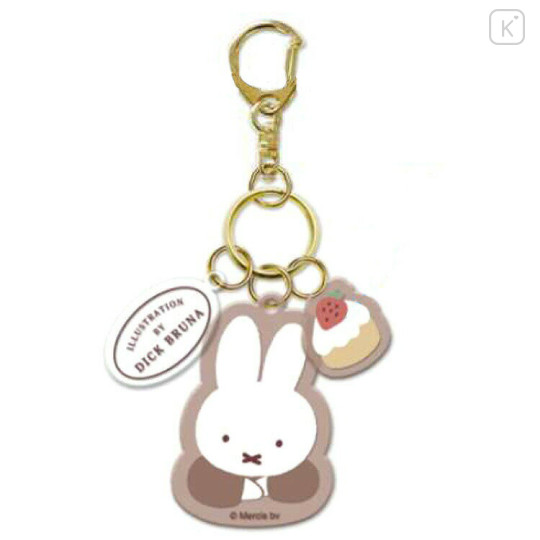Japan Miffy Acrylic Keychain 3 Charm - Miffy : Dolce Brown - 1