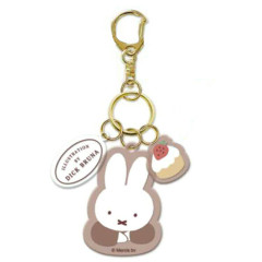 Japan Miffy Acrylic Keychain 3 Charm - Miffy : Dolce Brown