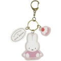 Japan Miffy Acrylic Keychain 3 Charm - Miffy : Dolce Pale Pink - 1