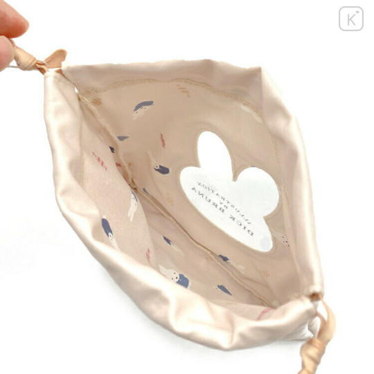 Japan Miffy Drawstring Bag - Miffy : Dolce Beige - 3