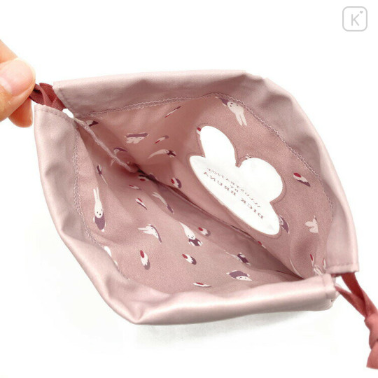 Japan Miffy Drawstring Bag - Miffy : Dolce Pale Pink - 3