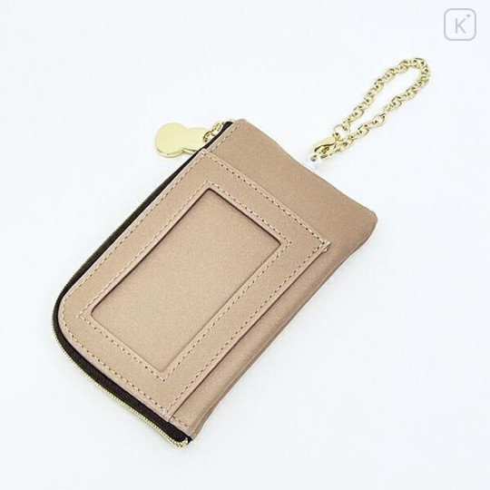 Japan Miffy Key Pass Pouch with Reel - Miffy : Dolce Brown - 4