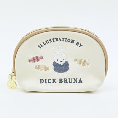 Japan Miffy Pouch & Tissue Case - Miffy : Dolce Beige