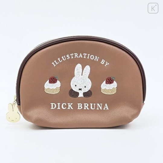 Japan Miffy Pouch & Tissue Case - Miffy : Dolce Brown - 1