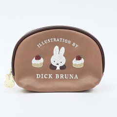 Japan Miffy Pouch & Tissue Case - Miffy : Dolce Brown