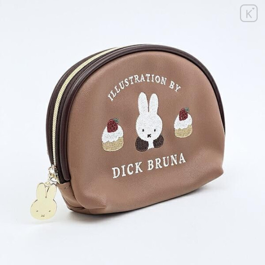 Japan Miffy Pouch & Tissue Case - Miffy : Dolce Brown - 2