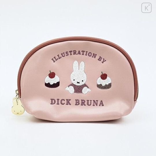 Japan Miffy Pouch & Tissue Case - Miffy : Dolce Pale Pink - 1
