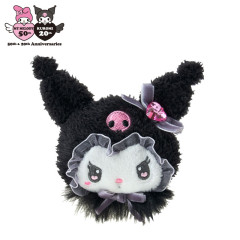Japan Sanrio Original Face-shaped Hair Clip - Kuromi : Melousa Romiusa