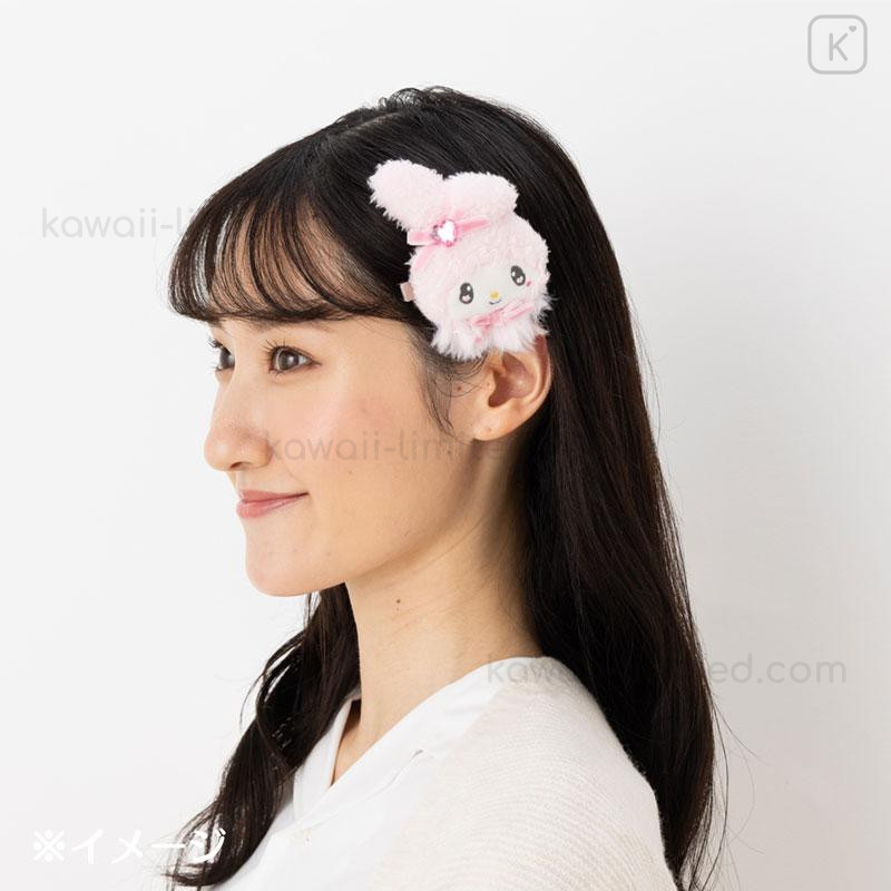Japan Sanrio Original Face-shaped Hair Clip - Kuromi