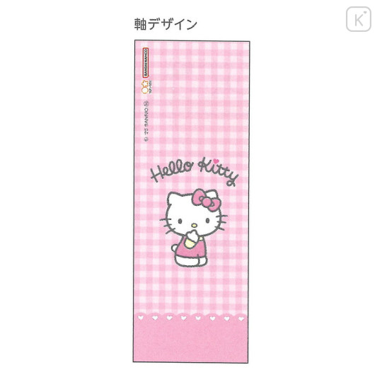 Japan Sanrio Ballpoint Pen - Hello Kitty : Gingham Pink - 4
