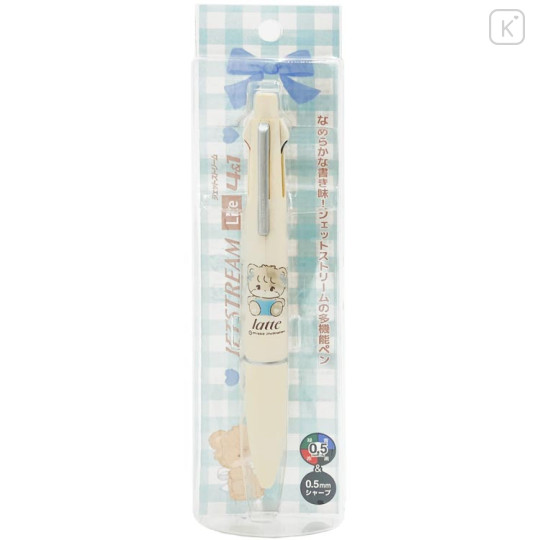 Japan Mikko Illustrations Jetstream 4&1 Multi Ballpoint Pen + Mechanical Pencil - Latte Beige - 1