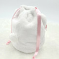 Japan Mikko Illustrations Plush Drawstring Bag - Mousse - 2