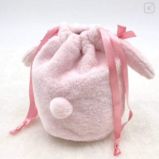 Japan Mikko Illustrations Plush Drawstring Bag - Cammy - 2