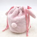 Japan Mikko Illustrations Plush Drawstring Bag - Cammy - 2