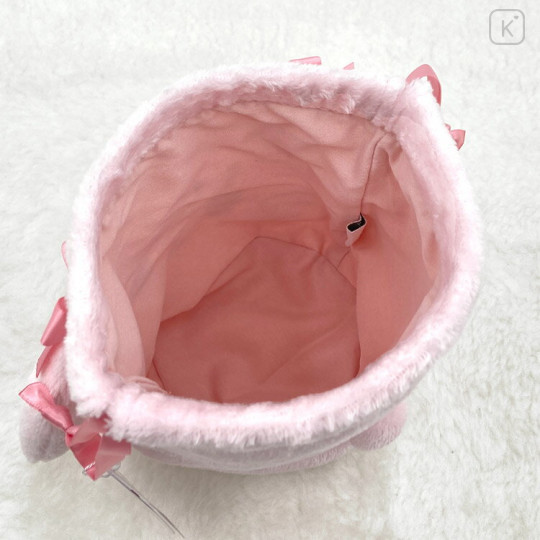 Japan Mikko Illustrations Plush Drawstring Bag - Cammy - 3