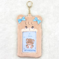 Japan Mikko Illustrations Photo Holder Card Case Keychain - Latte - 1