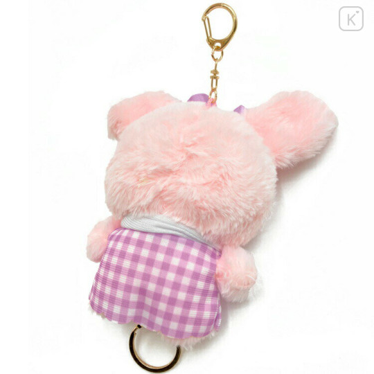 Japan Mikko Illustrations Mascot Holder Reel Keychain - Cammy - 2