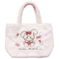 Japan Mikko Illustrations Fluffy Mini Tote Bag - Cammy Pink