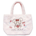 Japan Mikko Illustrations Fluffy Mini Tote Bag - Cammy Pink - 1