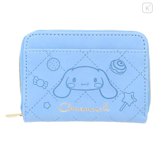 Japan Sanrio Compact Wallet - Cinnamoroll : Blue Candy - 1