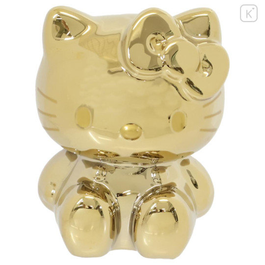 Japan Sanrio Piggy Bank - Hello Kitty : Gold - 1