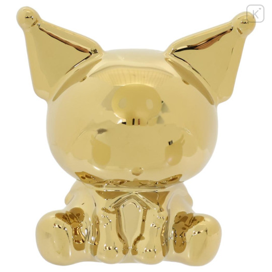 Japan Sanrio Piggy Bank - Kuromi : Gold - 1