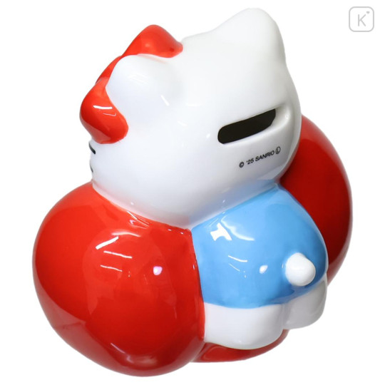 Japan Sanrio Piggy Bank - Hello Kitty : Favourite Red Ribbon - 2