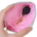 Japan Sanrio Pass Case & Key Case with Reel - Hello Kitty : Blue Pink Wink - 3