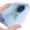 Japan Sanrio Pass Case & Key Case with Reel - Cinnamoroll : Blue Pink Wink - 3