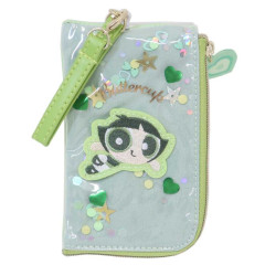 Japan The Powerpuff Girls Pass Case & Key Case with Reel - Giltter Buttercup